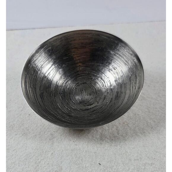 Studio A Home Hammered Metal Decorative Bowl – Silver Tone Textured Finish - Picture 1 of 5